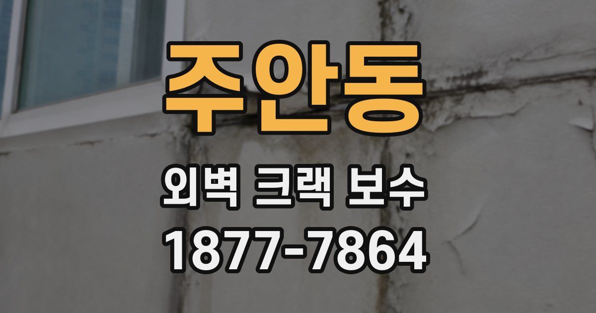 주안동 외벽 크랙 보수