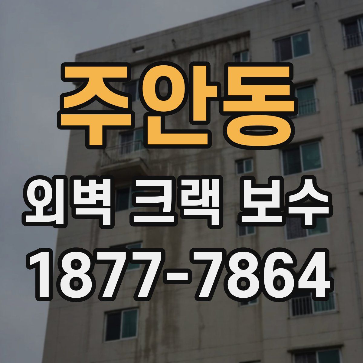 주안동 외벽 크랙 보수