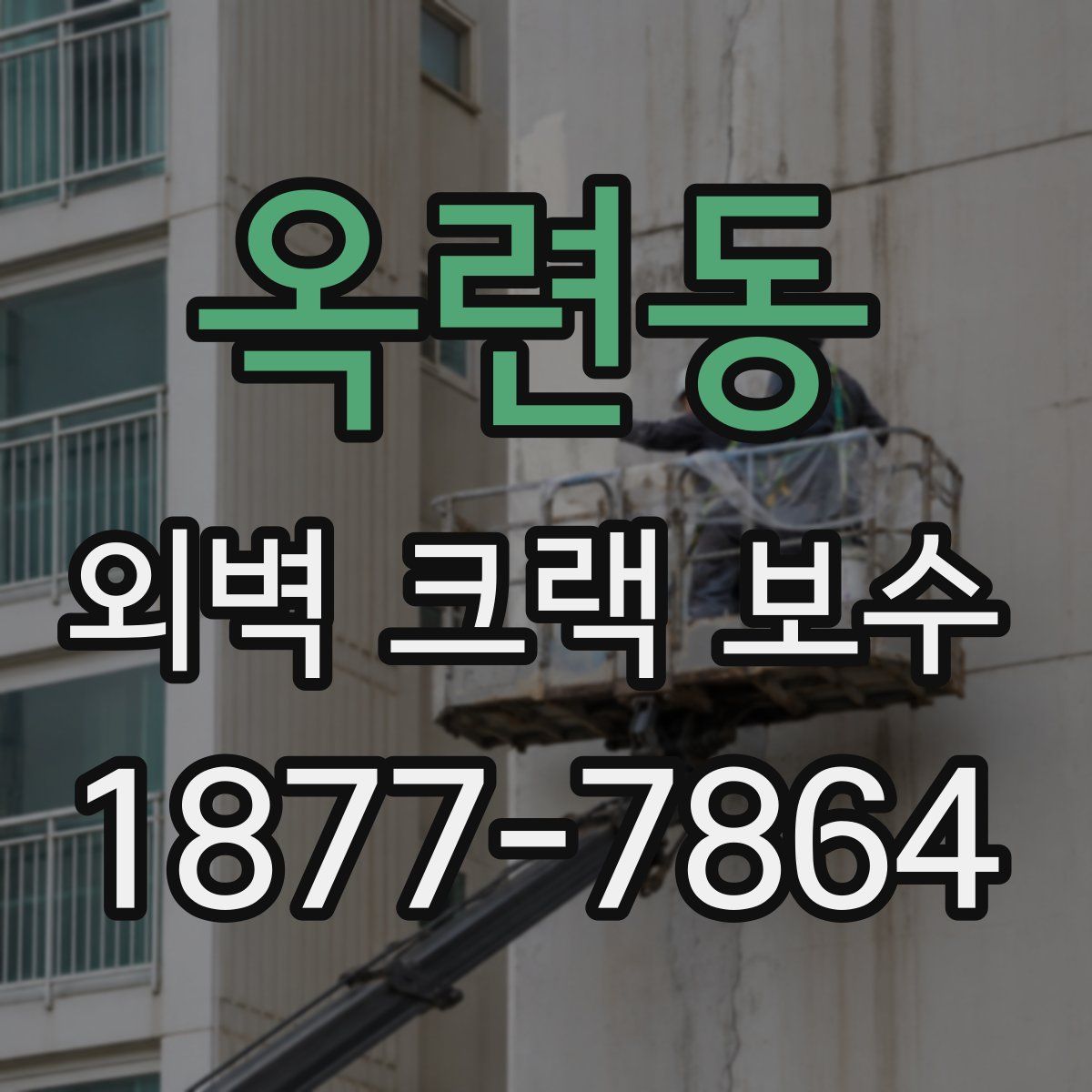옥련동 외벽 크랙 보수