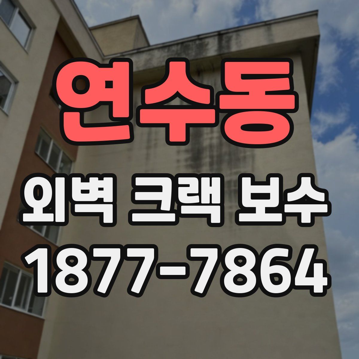 연수동 외벽 크랙 보수