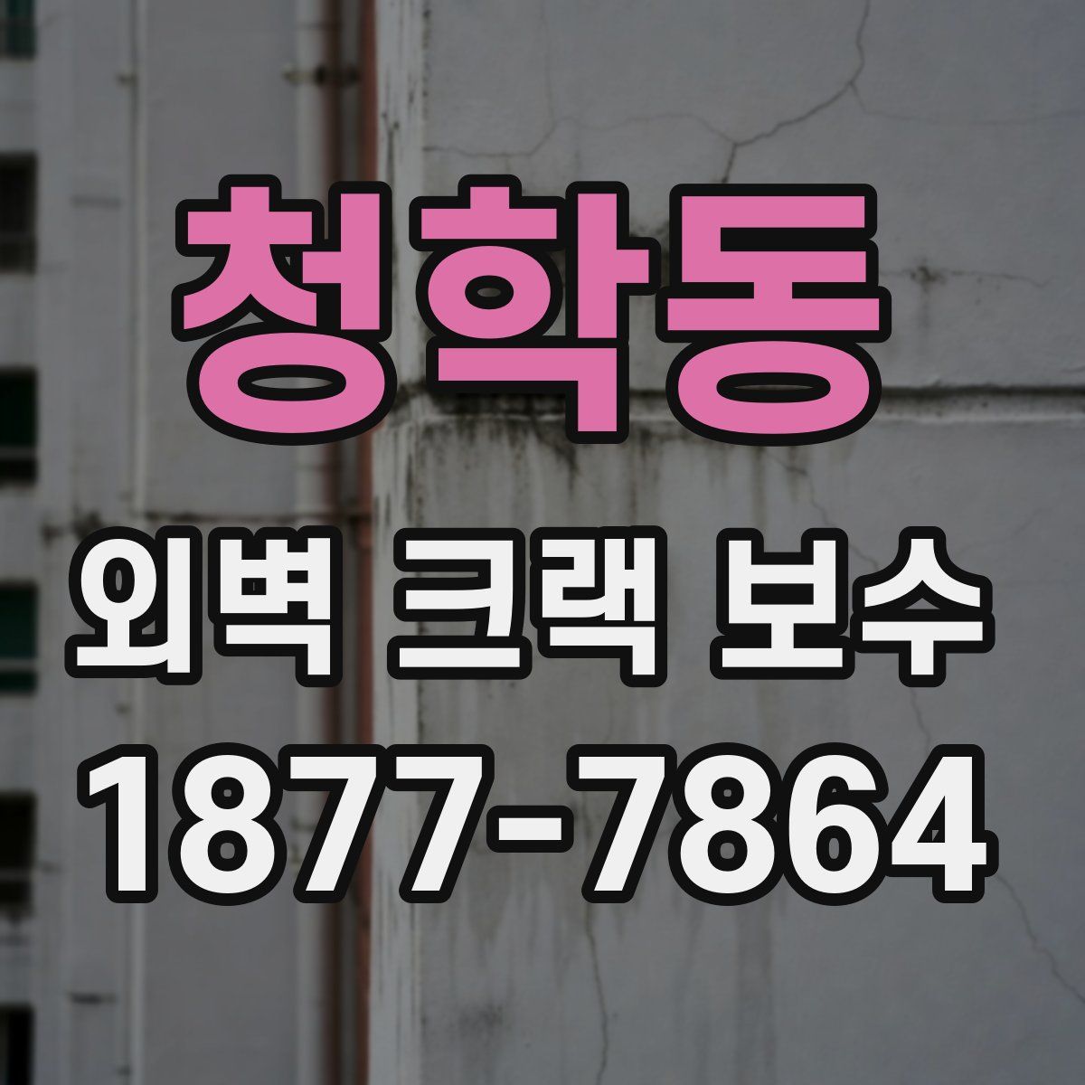 청학동 외벽 크랙 보수
