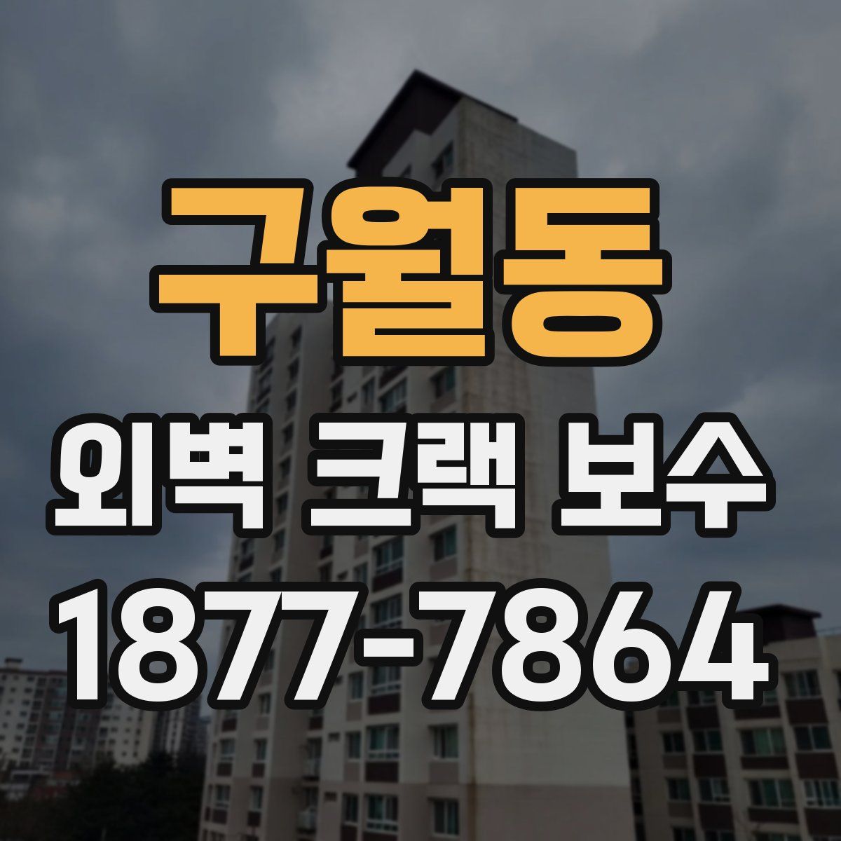 구월동 외벽 크랙 보수