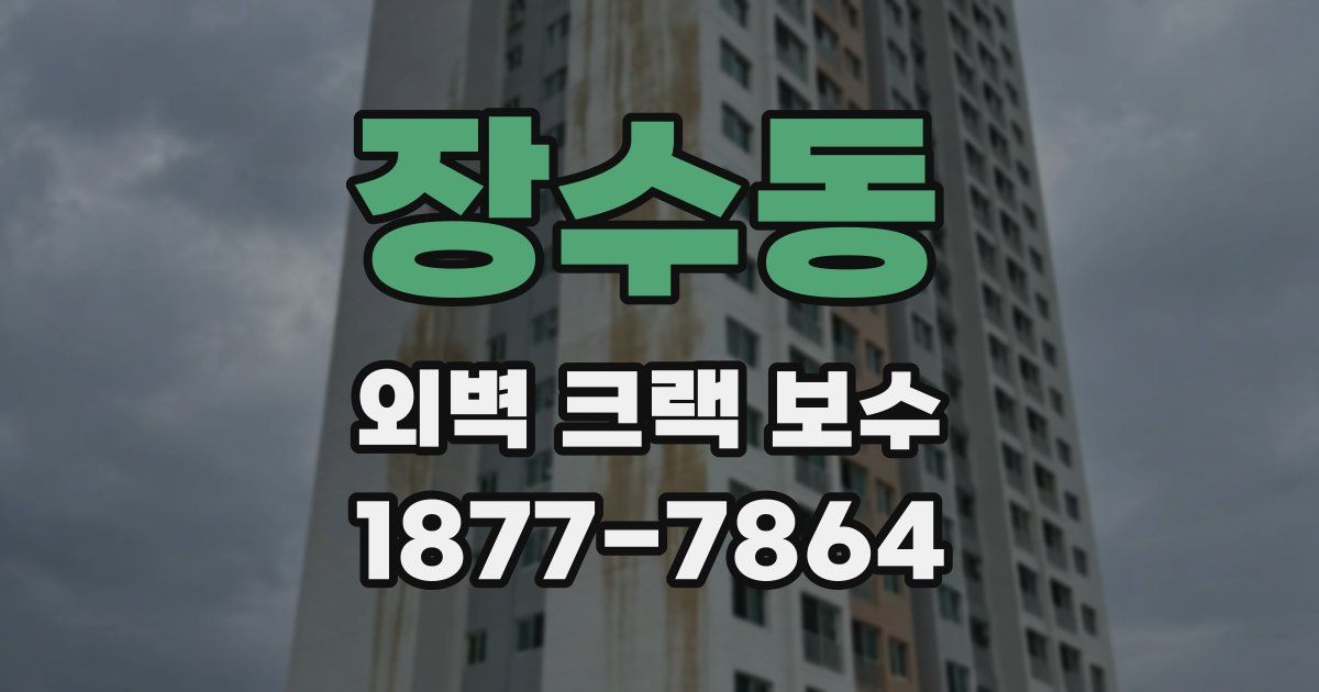 장수동 외벽 크랙 보수