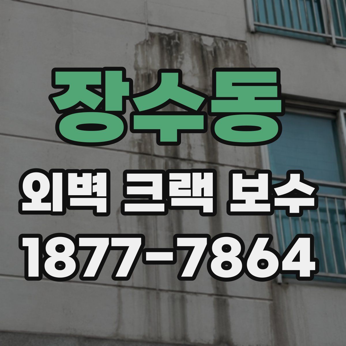 장수동 외벽 크랙 보수