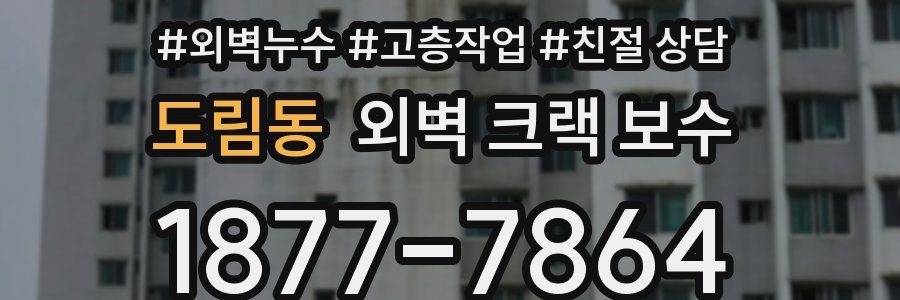 도림동 외벽 크랙 보수