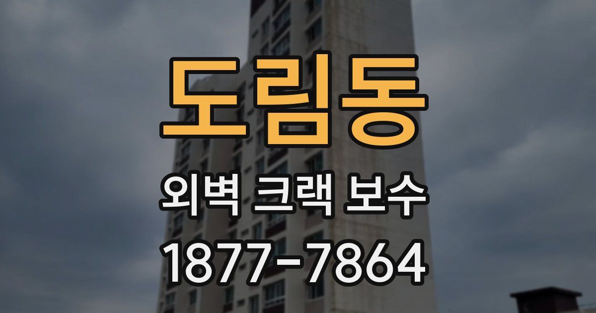 도림동 외벽 크랙 보수