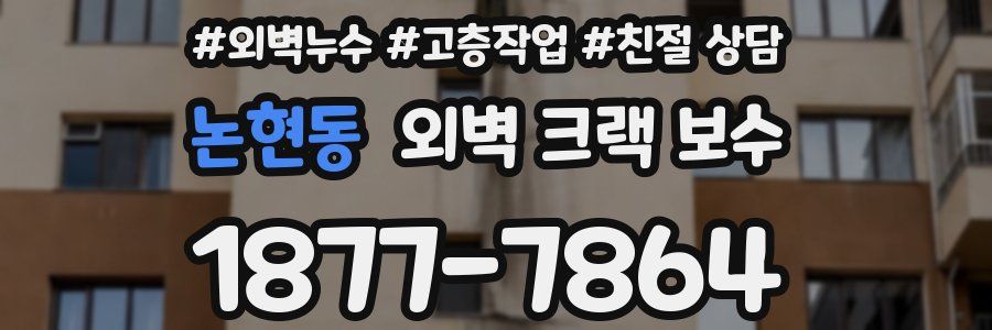 논현동 외벽 크랙 보수