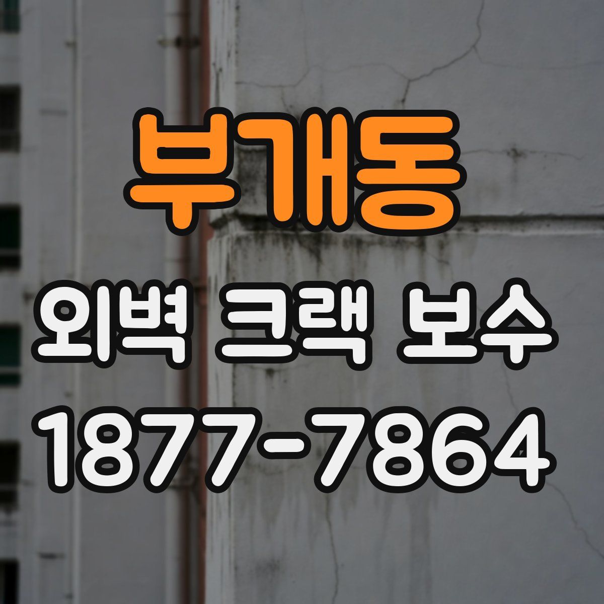 부개동 외벽 크랙 보수