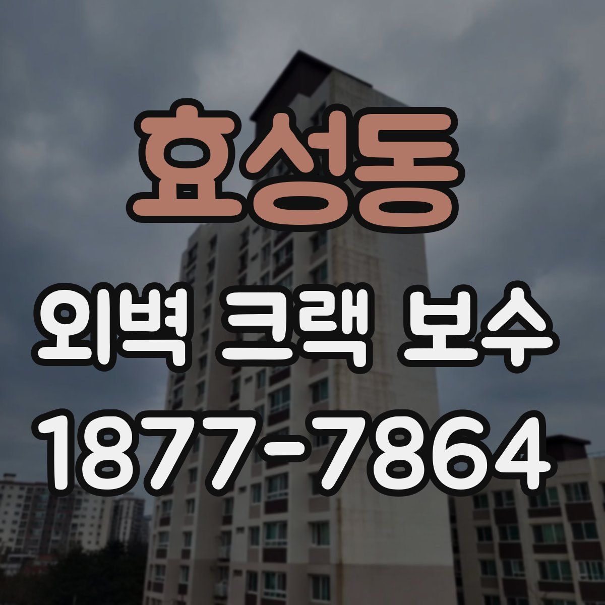 효성동 외벽 크랙 보수