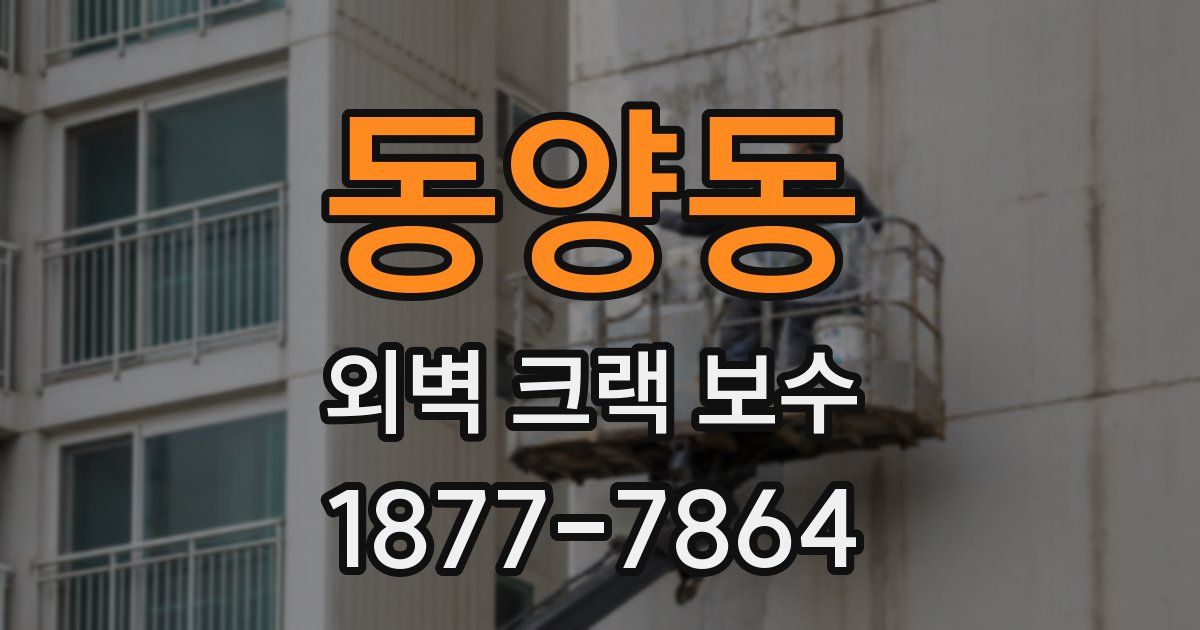동양동 외벽 크랙 보수