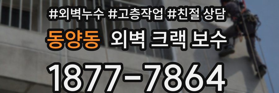 동양동 외벽 크랙 보수