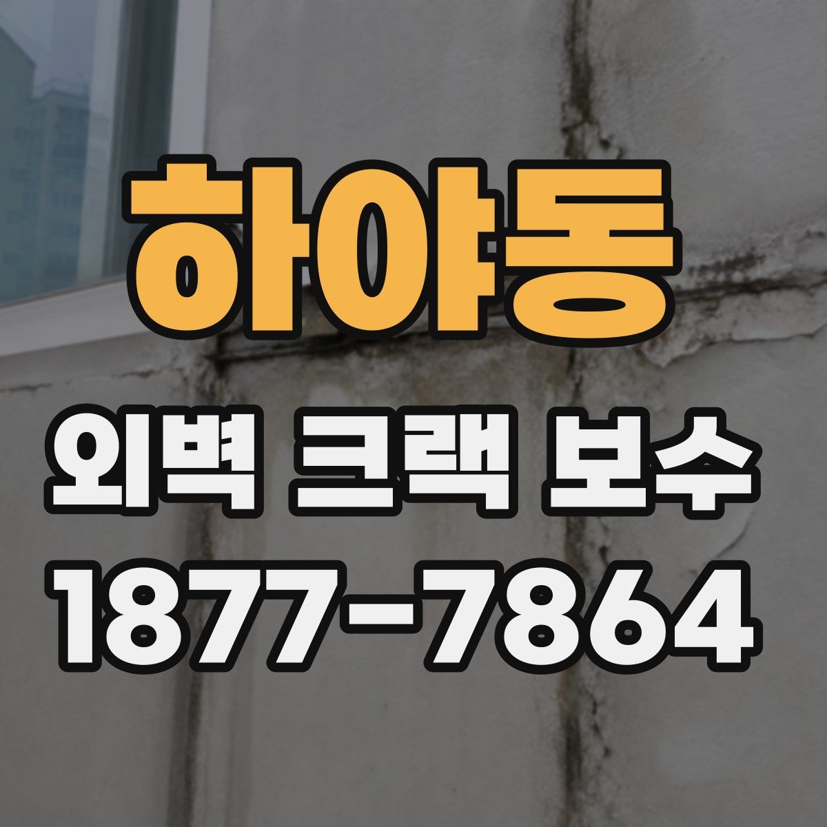 하야동 외벽 크랙 보수