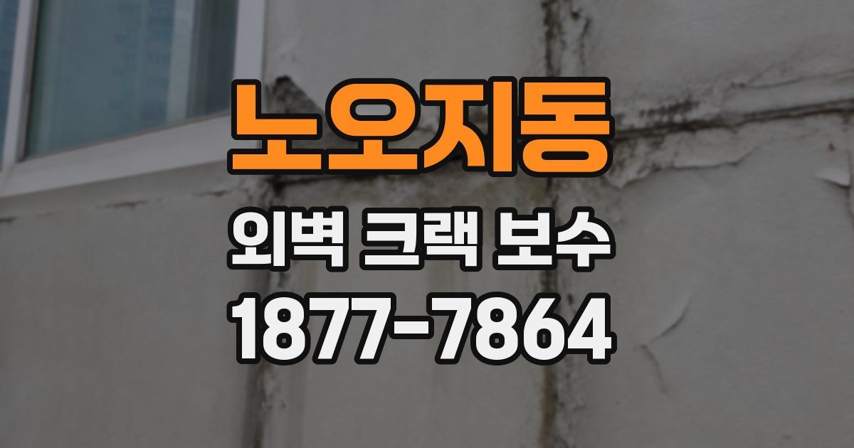 노오지동 외벽 크랙 보수