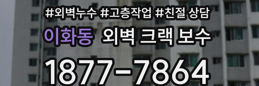 이화동 외벽 크랙 보수