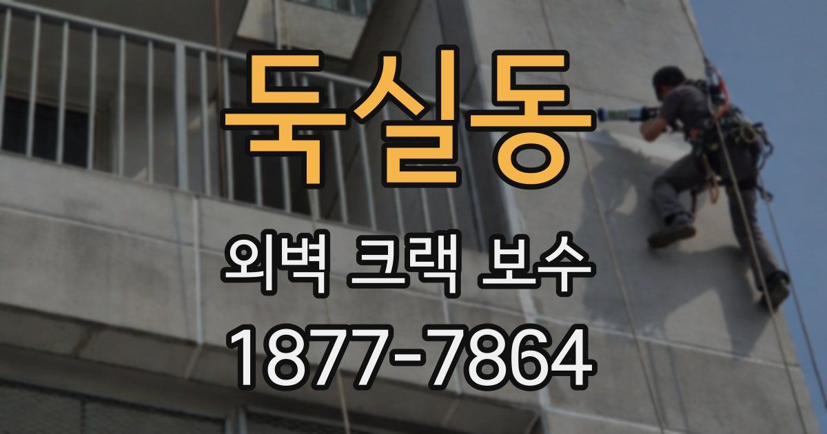 둑실동 외벽 크랙 보수