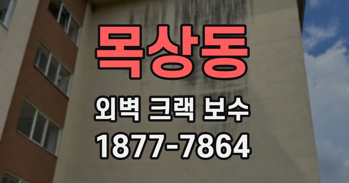 목상동 외벽 크랙 보수