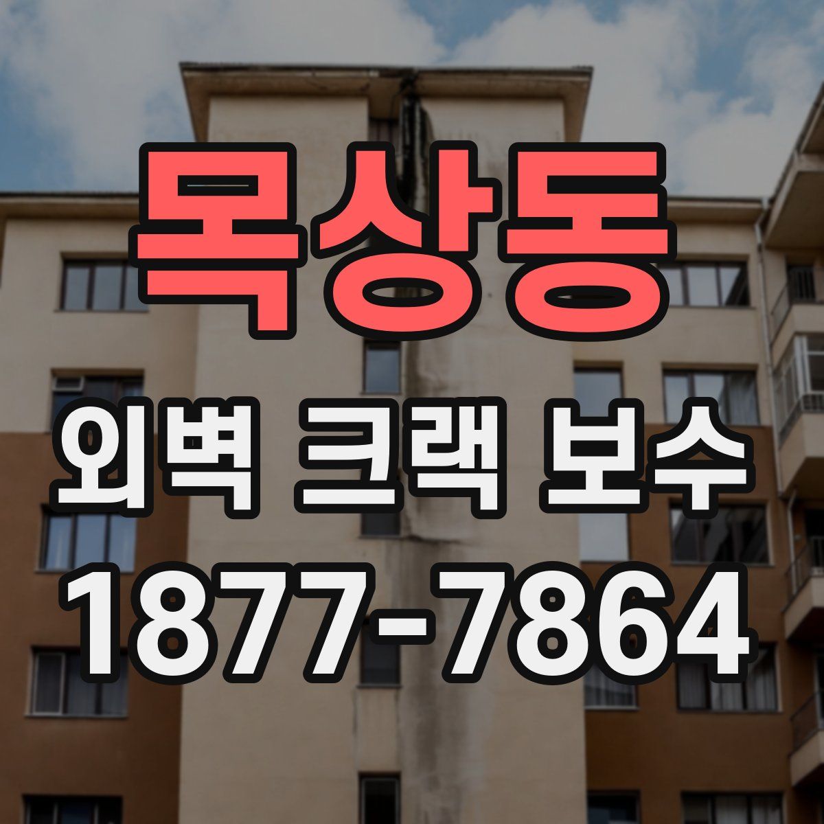 목상동 외벽 크랙 보수
