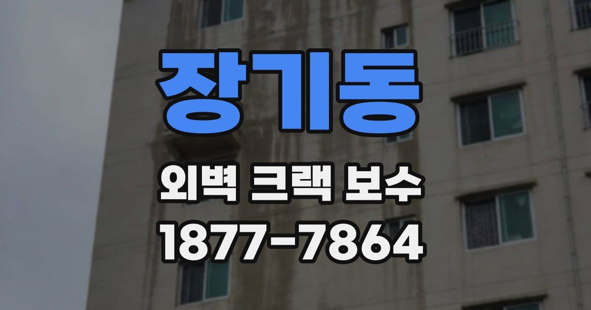 장기동 외벽 크랙 보수