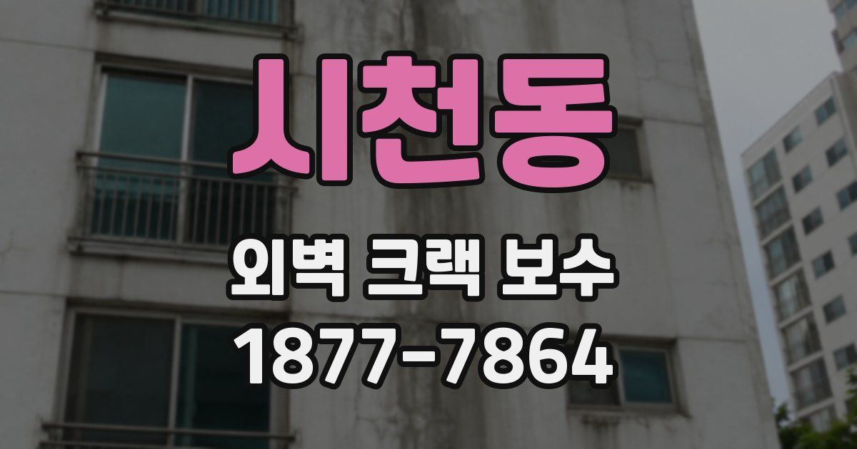 시천동 외벽 크랙 보수