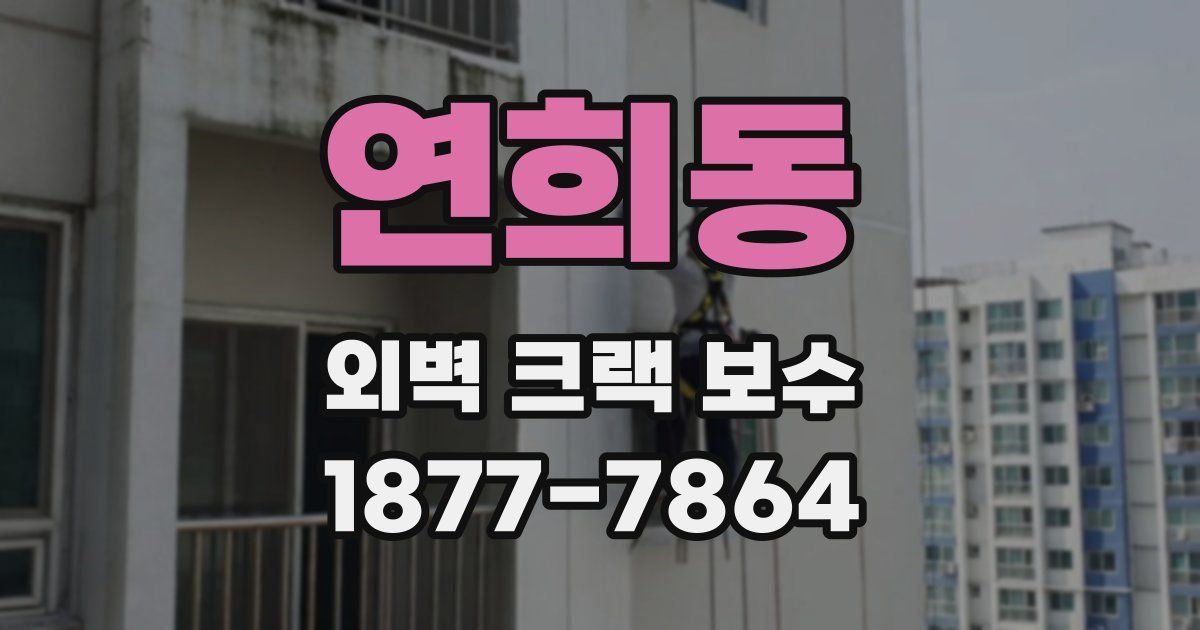 연희동 외벽 크랙 보수