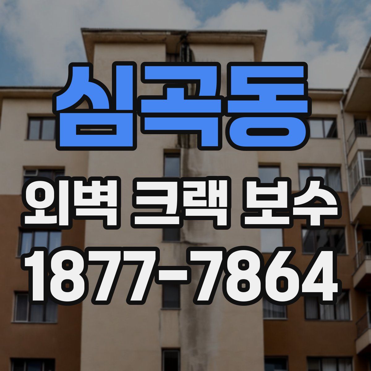 심곡동 외벽 크랙 보수
