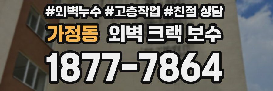가정동 외벽 크랙 보수