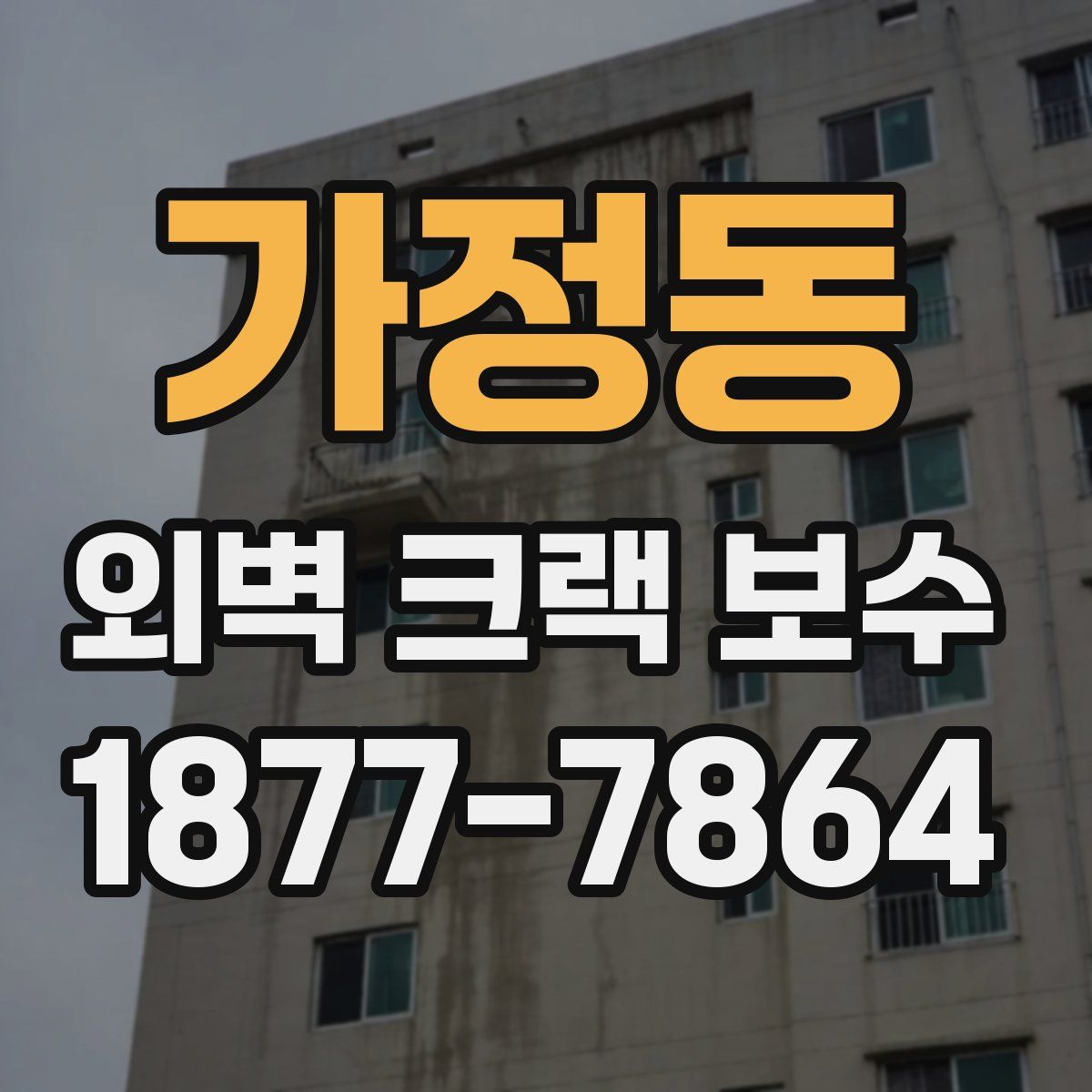 가정동 외벽 크랙 보수