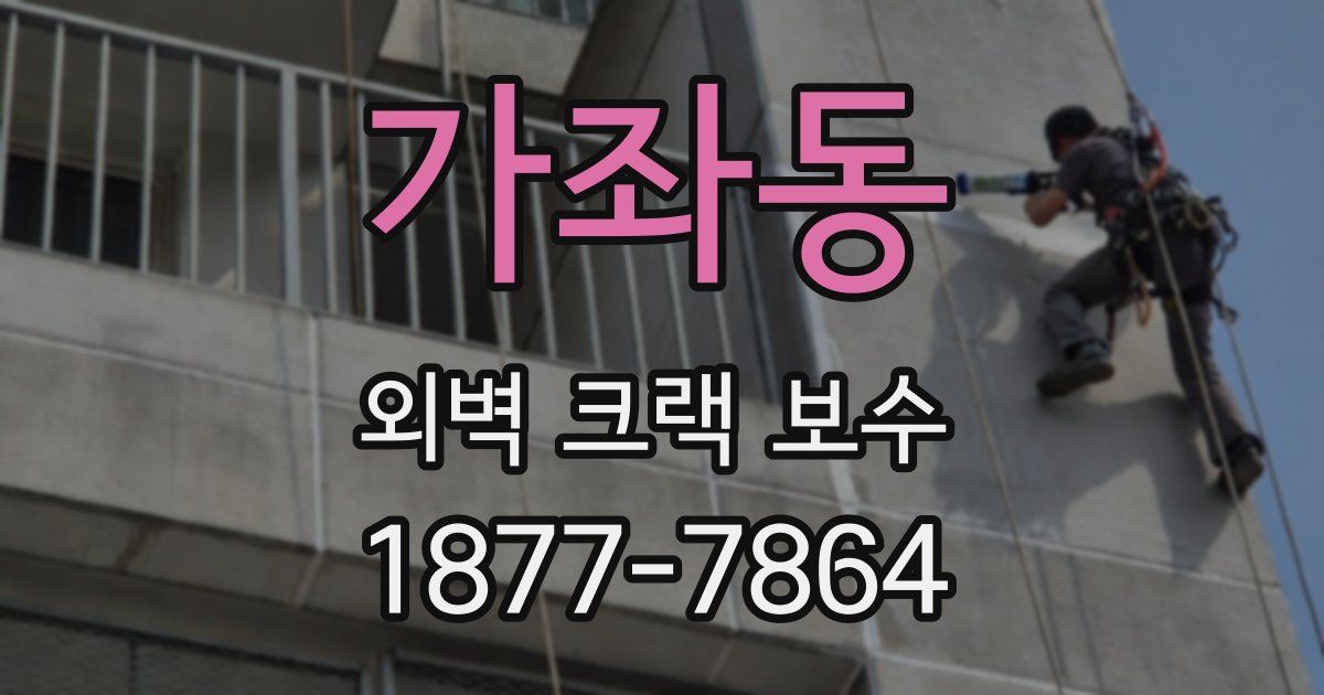 가좌동 외벽 크랙 보수