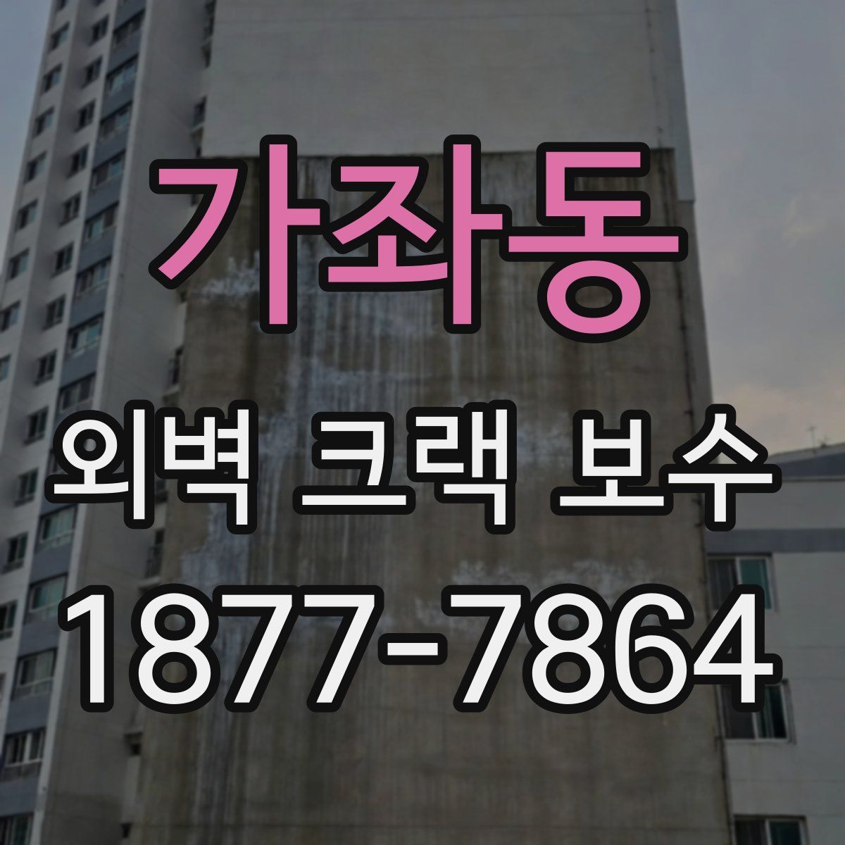 가좌동 외벽 크랙 보수