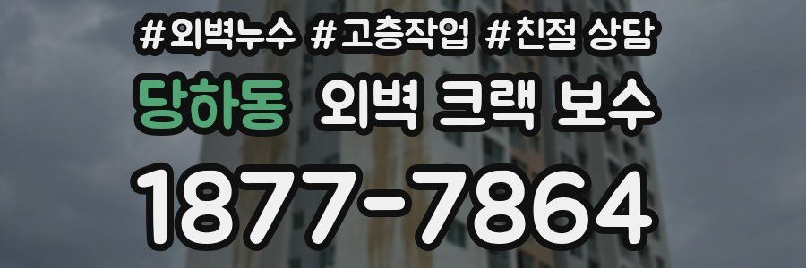 당하동 외벽 크랙 보수
