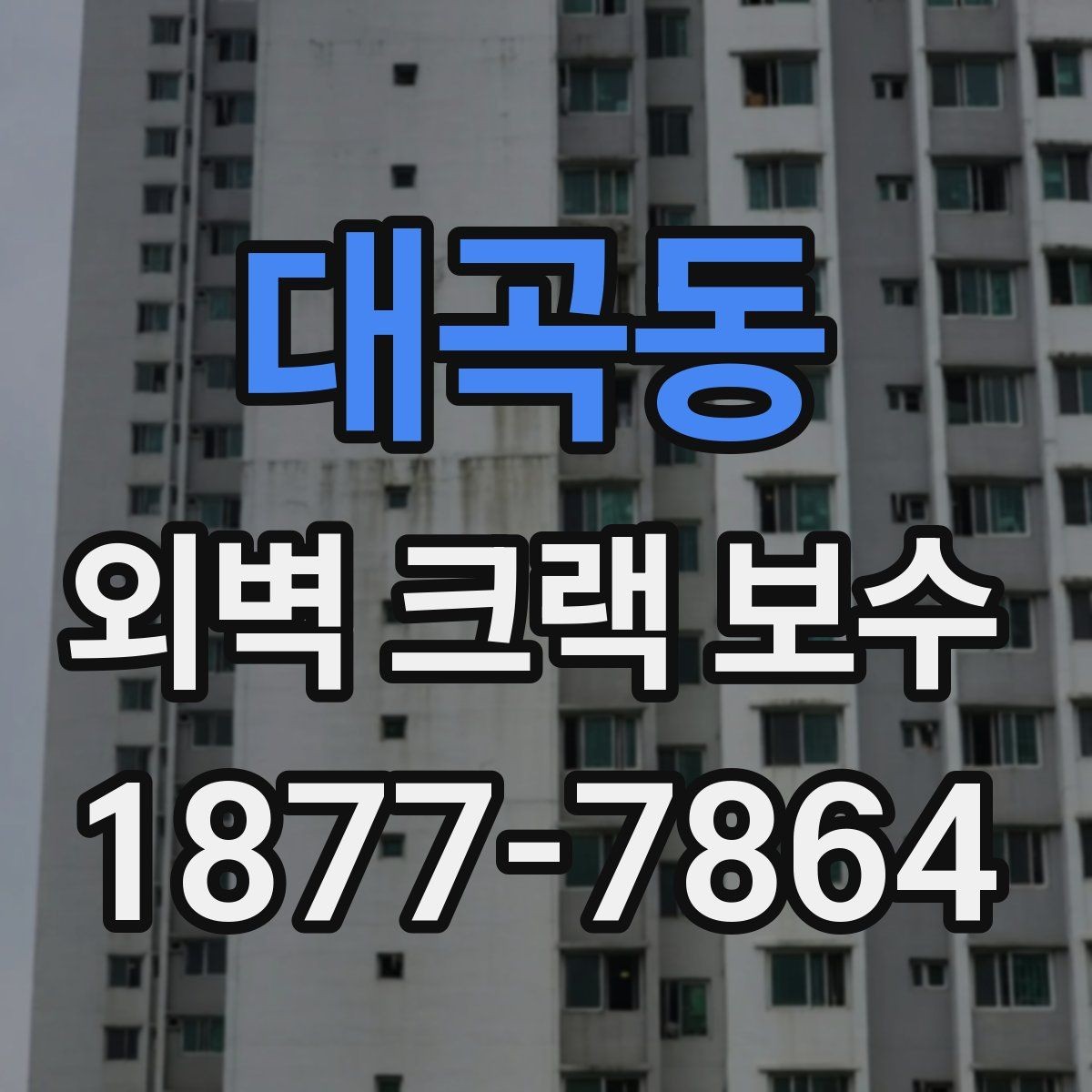 대곡동 외벽 크랙 보수 비용 절감에 도움이 되는 방법