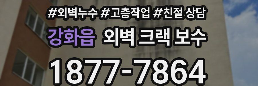 강화읍 외벽 크랙 보수