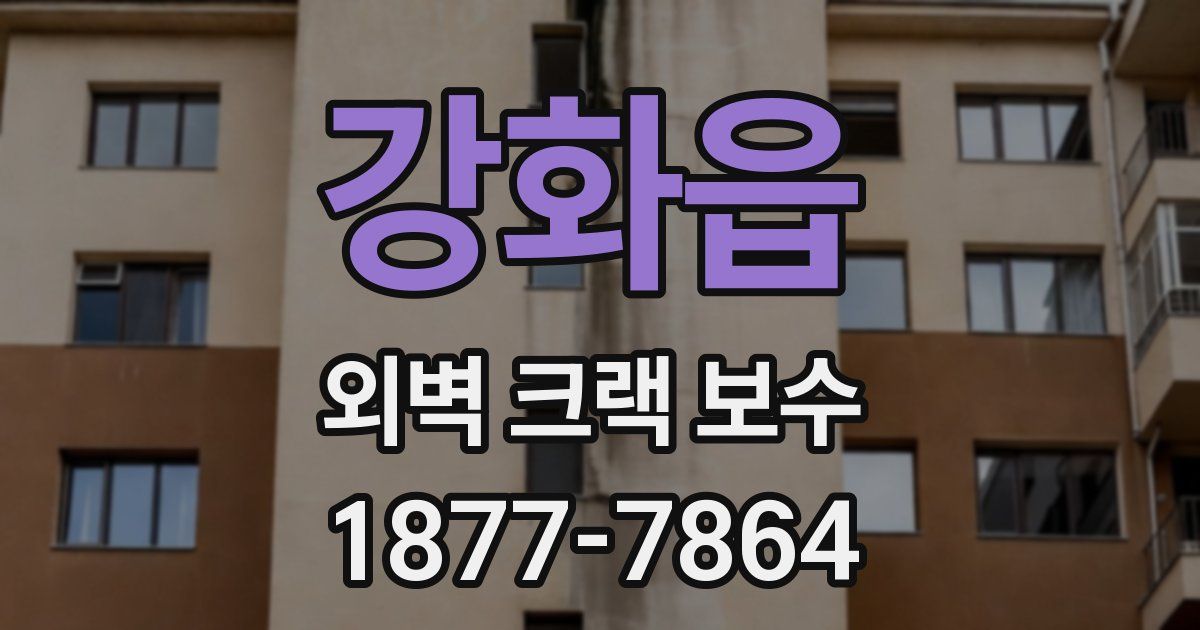 강화읍 외벽 크랙 보수