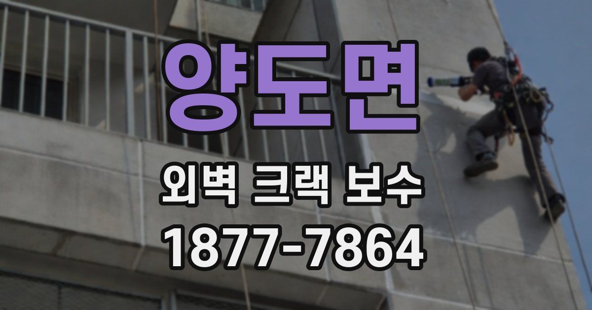 양도면 외벽 크랙 보수