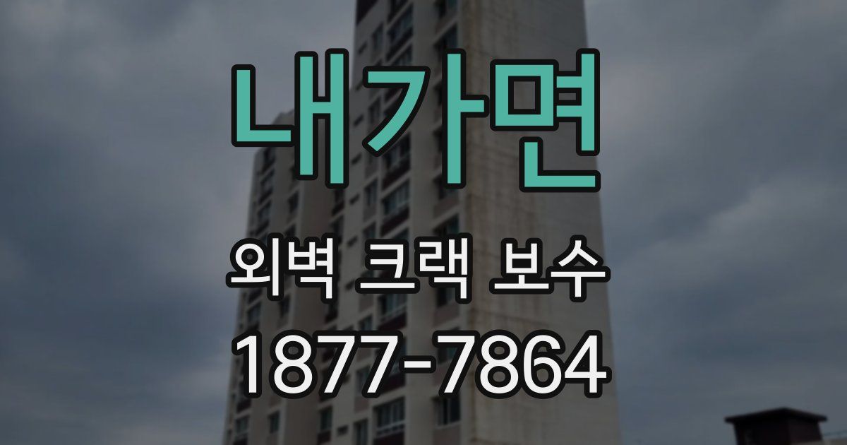 내가면 외벽 크랙 보수