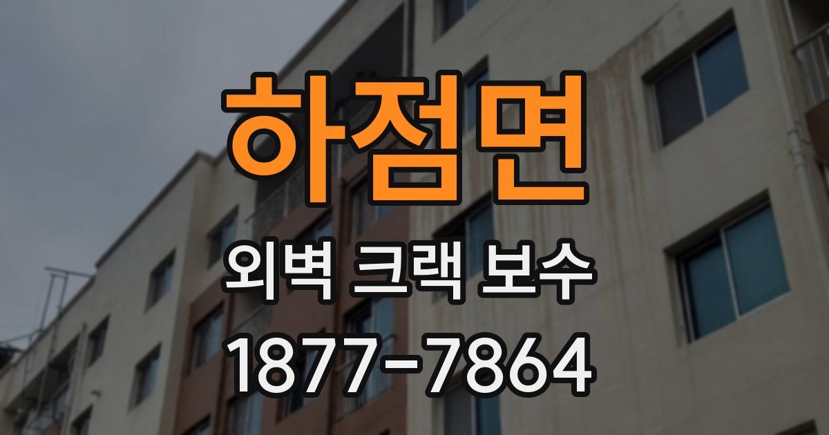 하점면 외벽 크랙 보수