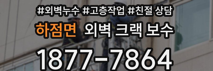 하점면 외벽 크랙 보수