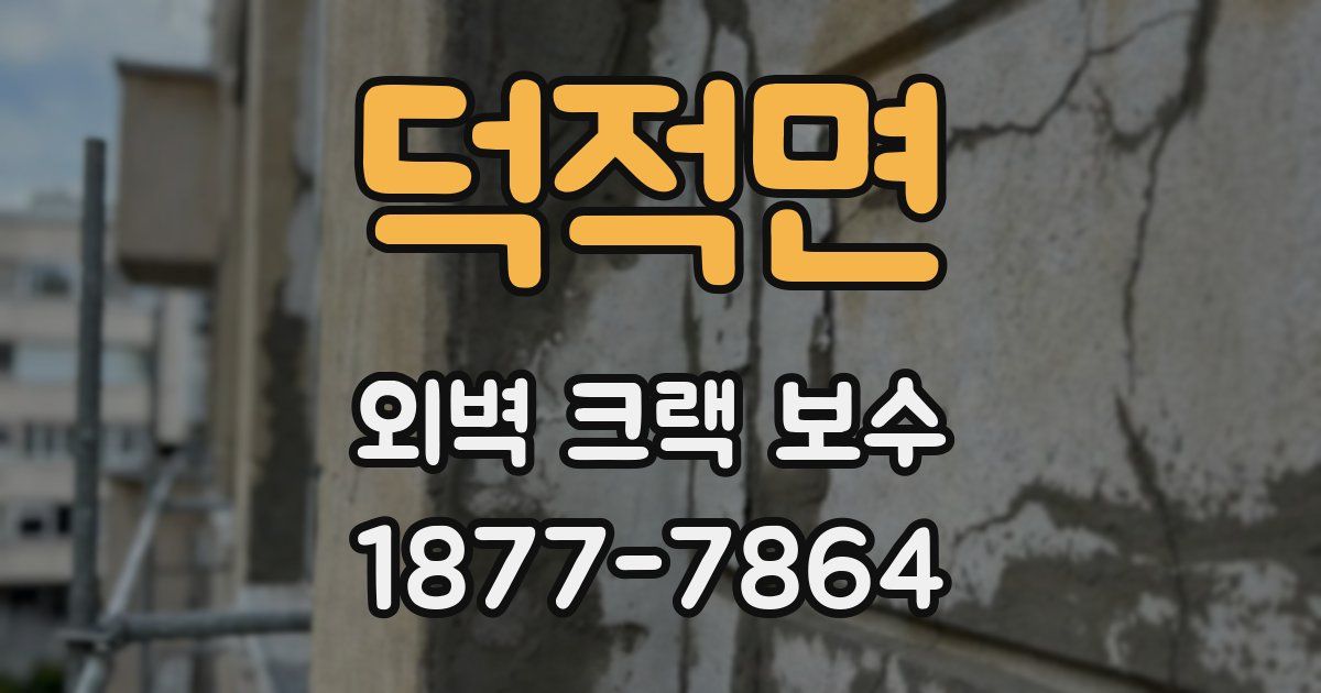 덕적면 외벽 크랙 보수