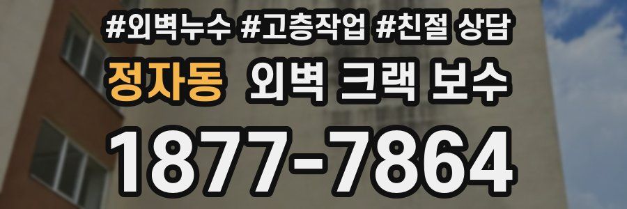 정자동 외벽 크랙 보수