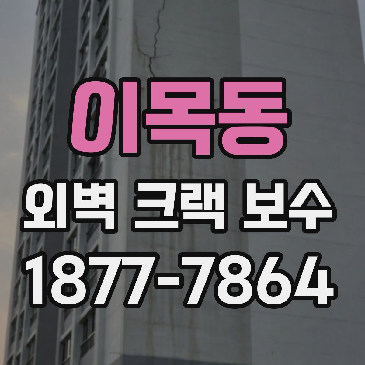 이목동 외벽 크랙 보수