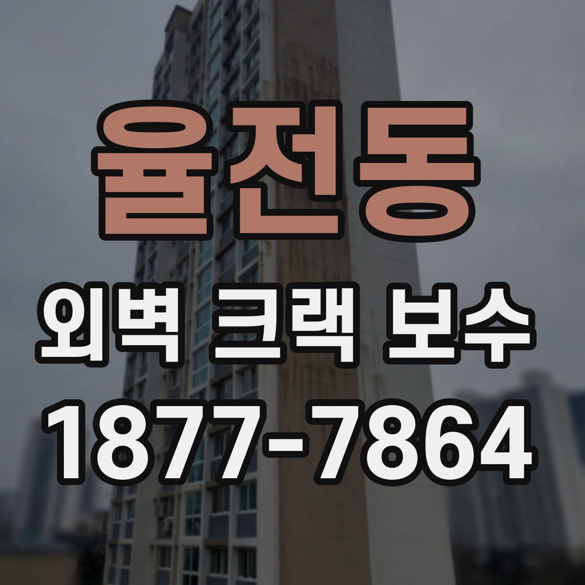 율전동 외벽 크랙 보수
