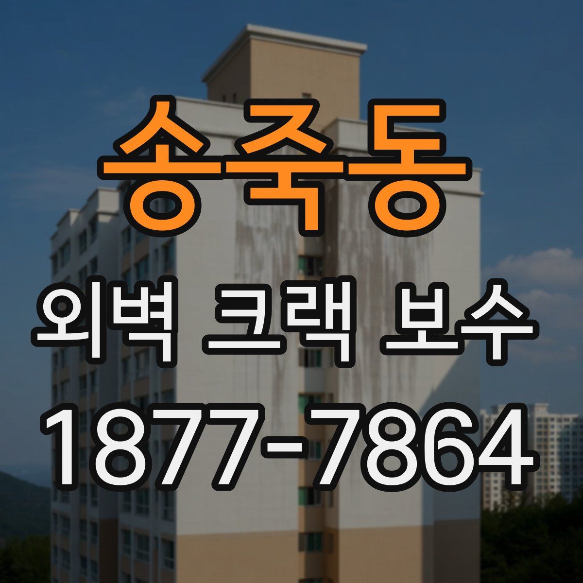 송죽동 외벽 크랙 보수