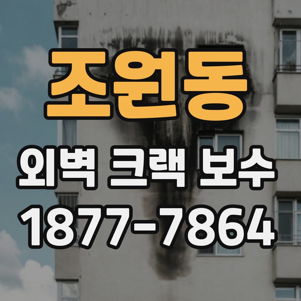조원동 외벽 크랙 보수