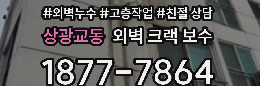 상광교동 외벽 크랙 보수