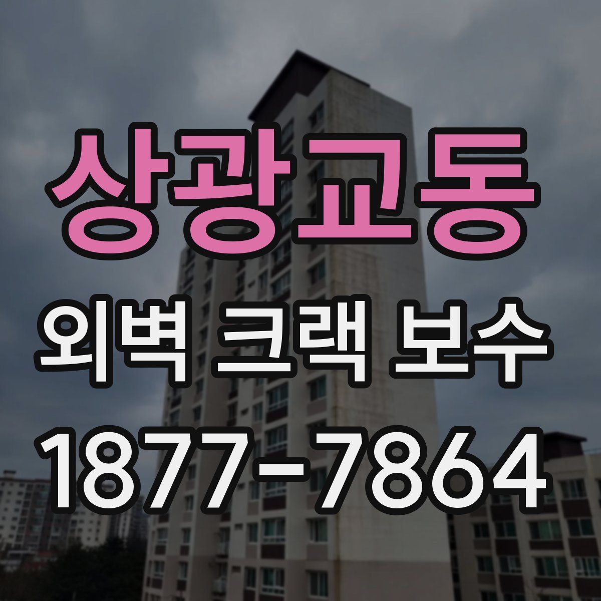 상광교동 외벽 크랙 보수