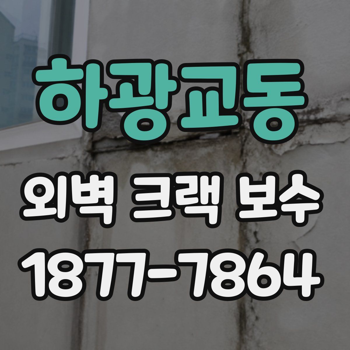 하광교동 외벽 크랙 보수