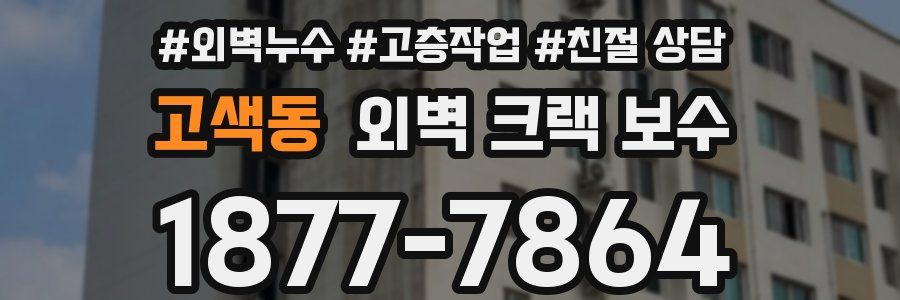 고색동 외벽 크랙 보수