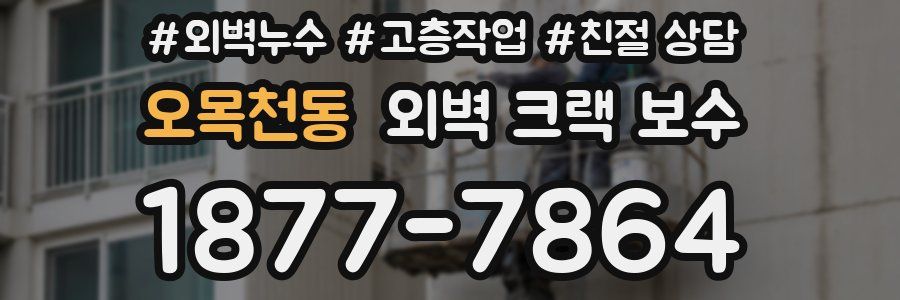 오목천동 외벽 크랙 보수