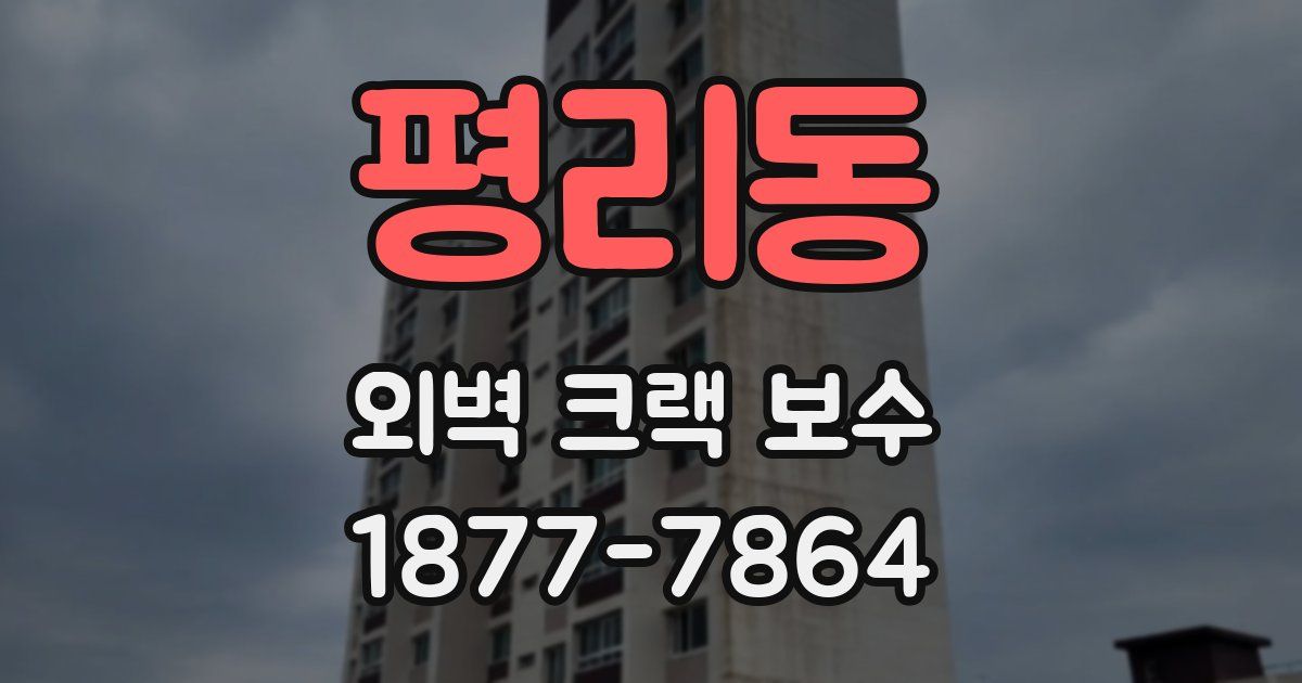 평리동 외벽 크랙 보수
