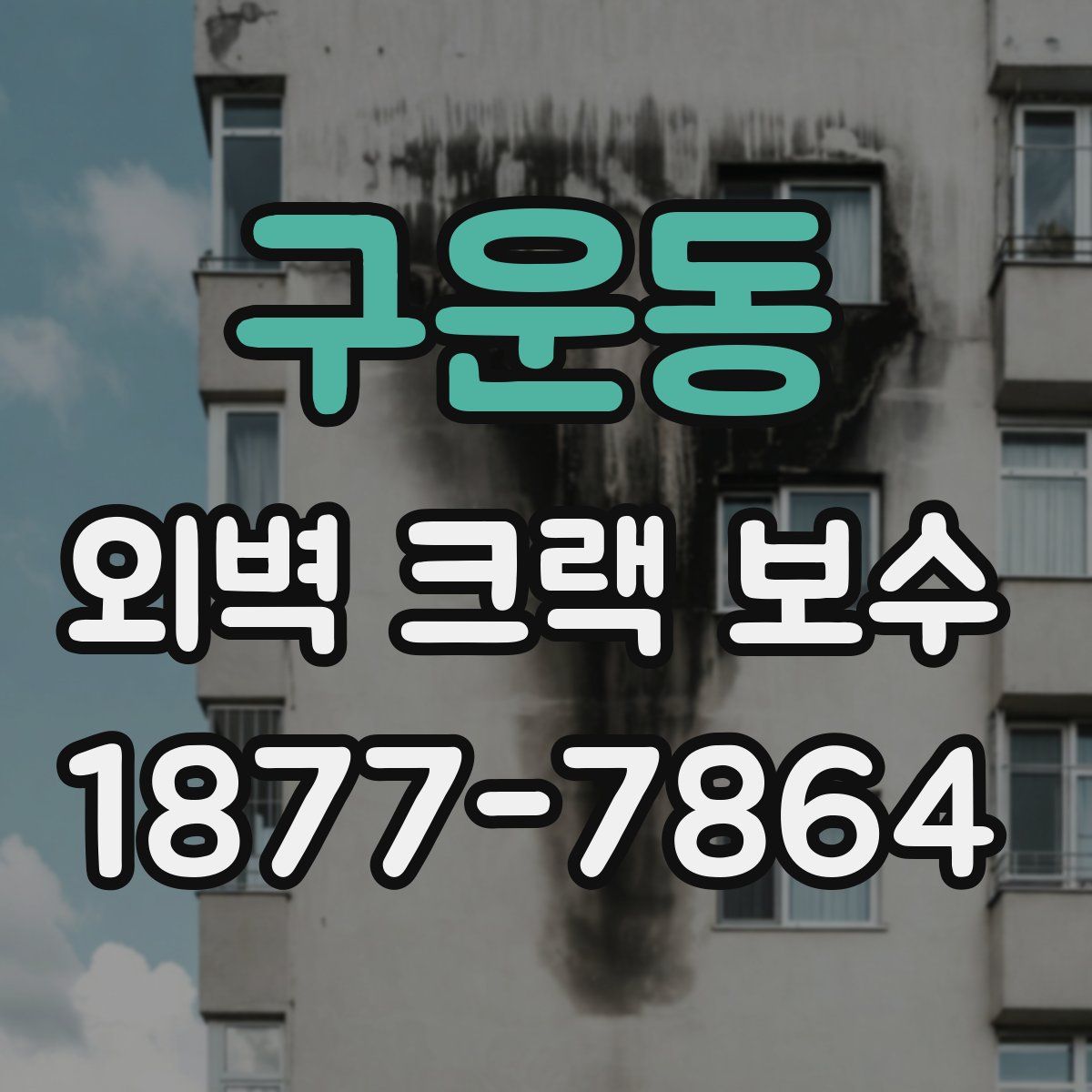 구운동 외벽 크랙 보수
